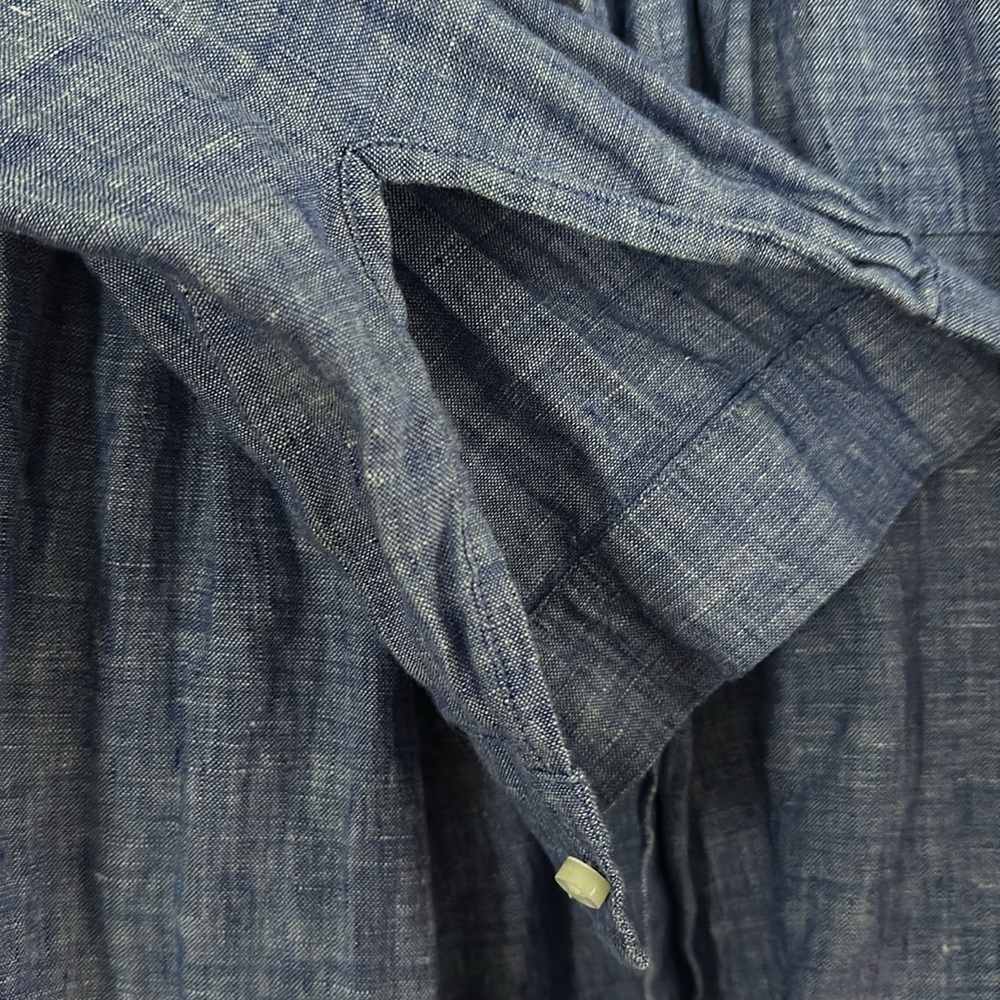 100 % Linen Button Up Ayr Top - image 3
